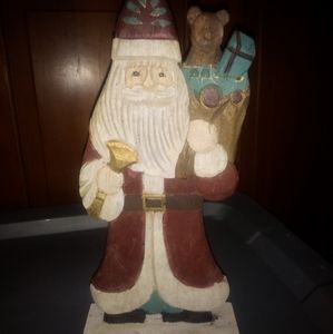 Cute country wood Santa